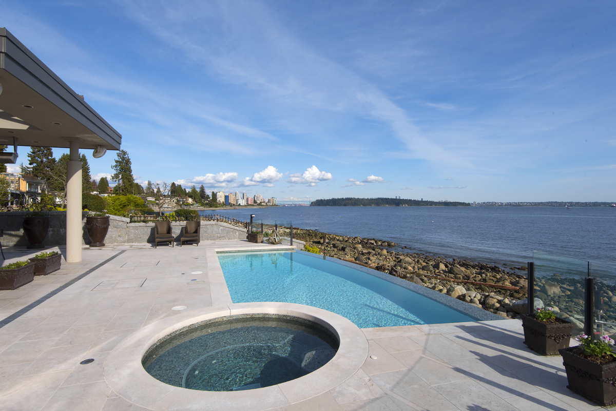 Beach with view of downtown Vancouver